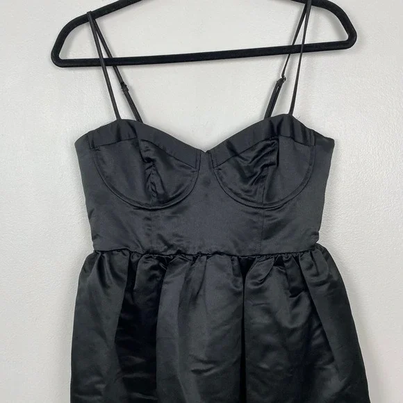 Future‎ Collective Sweetheart Bubble Satin Midi Dress Bustier Elegant Size S - Picture 3 of 12